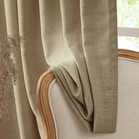 Cortinas Opacas Térmicas Aislantes de Poliéster/Lino Ecológicas Personalizadas con Logotipo a Color Personalizado y Diseño a Medida para Apartamento