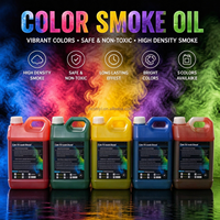 Huile spécifique pour machine à fumée de scène à effets spéciaux, liquide de fumée colorée 2L pour photos de mariage, rose, jaune, bleu, vert, blanc