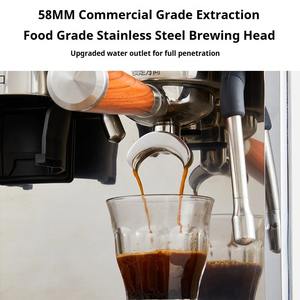 NUEVA Máquina de Café Espresso y Molinillo Automático para Hogar y Comercial con Vaporizador de Leche, Doble Bomba y Doble Caldera - Product Image 4