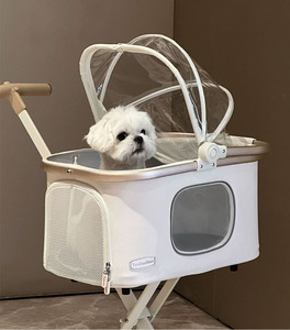 Capsule spatiale transparente poussette pour animaux de compagnie extérieur détachable léger et pliable <span class=keywords><strong>chien</strong></span> et chat chariots de marche - Product Image 3