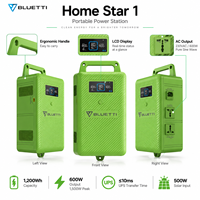 Générateur solaire BLUETTI Home Star 1 600W 1200Wh LiFePO4, station d'alimentation portable, alimentation de secours UPS pour la maison, les situations d'urgence et le camping