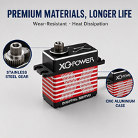Moteur servo numérique sans balais 35KG à couple élevé XQ POWER, engrenage en acier inoxydable, servo RC étanche, vente en gros OEM 8.4V