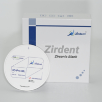 Bloc de zircone nano céramique dentaire produits de consommables dentaires vierges en zircone avec CAD/CAM 3D-PRO-ML