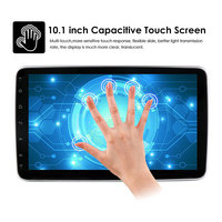 Lecteur Multimédia Voiture Android 10 Pouces, Écran Tactile 1 Din Personnalisable, Lecteur DVD Voiture GPS avec Bluetooth Universel