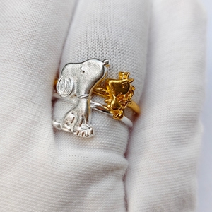 Fijne Sieraden Ringen Schattige Snoopy Verwarde Vogel Ring Verjaardagscadeau Cartoon Veelzijdige Mode Sieraden Ringen - Product Image 4