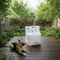 CIDON 902 Plus Baignoire SPA de Luxe Autoportante en Acrylique pour Animaux Domestiques, Bain de Lait Motorisé, 80 cm