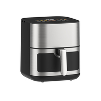 Friteuse à air électrique multifonction sans huile avec fenêtre visible pour la maison
