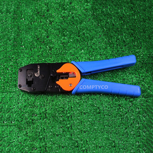 Shou Gong SK-868E <b>Wire</b> Crimper 23 AWG Front Entry Industrial Grade Steel With <b>Soft</b> Grip Handle For Network Phone Cable - Product Image 1