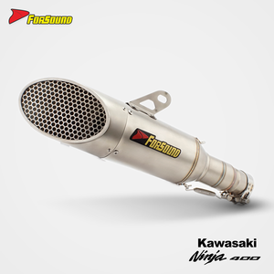 Precio de Fábrica al por Mayor Forsound: Escape Rectangular de Doble Salida de Acero Inoxidable con Diseño de Panal de Abeja para <span class=keywords><strong>Kawasaki</strong></span> Ninja <span class=keywords><strong>400</strong></span> - Product Image 6