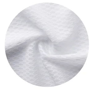 Kualitas tinggi 100% poliester Jersey kain rajut putih bernapas dan cepat kering tahan air Anti-UV Unisex