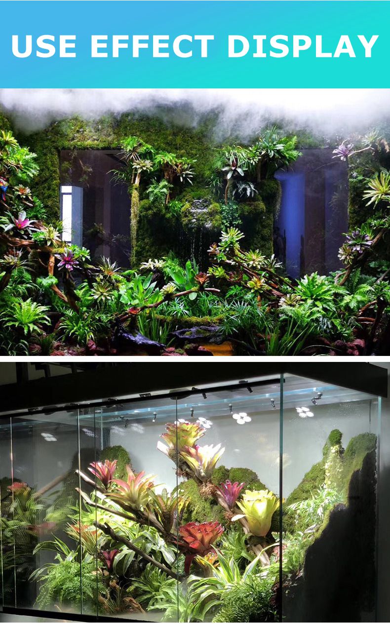 Rain Forest Aquarium LED Spotlight Microlandscape Landscaping Amphibious Colored Light