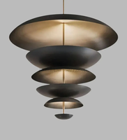 Lustre de plafond Sputnik en laiton de style moderne du milieu du siècle, 9 lumières, design atomique cosmique des années 1950