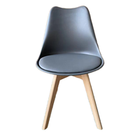 Chaise de salle à manger Fabricant chinois Chaises en tissu bon marché Chaise de salle à manger rembourrée scandinave