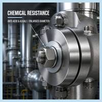 Rondelles plates en acier inoxydable duplex 2205 DIN9021, épaissies et agrandies, M6-M33, fixation robuste résistante à la corrosion