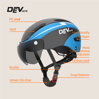 Vente directe d'usine Casque de VTT élégant en PC avec feu arrière de pare-brise pour l'escalade et la bicyclette