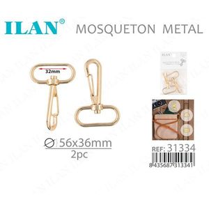 Accessorio per Borsa ILAN in Metallo 56x36mm Colore Oro - Product Image 3