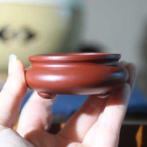 Maceta de arcilla morada para bonsái, tamaño miniatura, para plantas de musgo, maceta del tamaño de la palma de la mano - Product Image 1