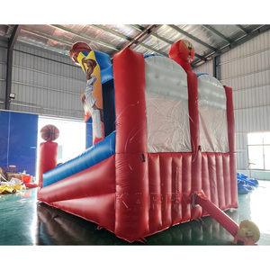 Juego <span class=keywords><strong>de</strong></span> Baloncesto Inflable con Dos Aros y Objetivos <span class=keywords><strong>de</strong></span> Pelota para Recreación al Aire Libre y Fiestas en el Patio - Product Image 5