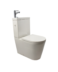 Commode 2 en 1 à économie d'eau, cuvette de toilette en céramique et lavabo à main combinés, ensemble de toilettes <span class=keywords><strong>avec</strong></span> évier <span class=keywords><strong>intégré</strong></span>. - Product Image 2