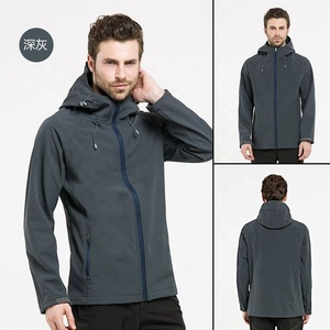 Vente chaude Mince Imperméable Coupe-Vent D'hiver Manteau <span class=keywords><strong>De</strong></span> Montagne Chaud <span class=keywords><strong>Polyester</strong></span> Polaire Doublé Veste avec Fermeture À Glissière pour L'extérieur - Product Image 1