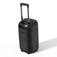 Haut-parleur portable sans fil en tissu HD 10W avec poignée de transport, 3000mAh, 7 modes de synchronisation musicale, lumières RGB, audio étanche IPX4