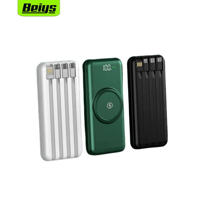 Bestselling Large Capacity Portable Power Bank Wireless Charger Battery Power Supply 10000mah Wireless Power Bank