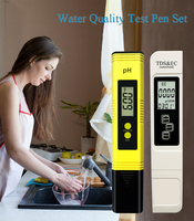 Combo Compteur pH et TDS Numérique Haute Précision pH-mètre Testeur TDS EC Qualité de l'Eau pH EC pour Aquarium Système RO Laboratoire