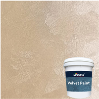 Peinture murale intérieure acrylique à base d'eau, revêtement liquide à odeur de filet d'émulsion de couleur riche pour l'application de construction de maisons via une brosse