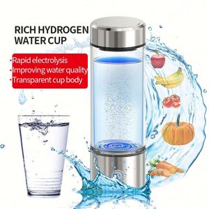 Bouteille d'eau hydrogénée personnalisée avec logo, intelligente et portable, générateur d'hydrogène riche en H2, ioniseur PEM, tasse enrichie en hydrogène - Product Image 2