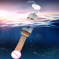 Ferngesteuerter Vibrations-Dildo mit Automatischer Teleskopfunktion für Damen-Sexmaschine, Beheizter G-Punkt-Vibrator, Künstlicher Penis-Dildo