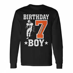 T-shirt à manches longues pour garçon de 7 ans, amoureux du football - Product Image 2