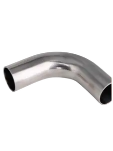 Sanitary Grade 90 Degrees Stainless Steel 304/316 Long Welded Elbow With Straight Ends For Pipe Line Connection