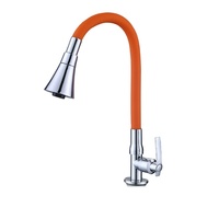 Robinet de cuisine monocommande flexible et pivotant, mitigeur eau chaude/froide avec douchette extractible et cartouche céramique – Vente en gros