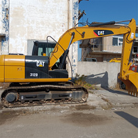 Excavatrice Caterpillar CAT312D CAT 12 tonnes d'occasion, faible nombre d'heures de travail, peinture d'origine, prix bas