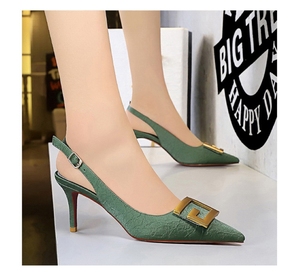 <span class=keywords><strong>BIGTREE</strong></span> – Escarpins à talons fins pour femmes, sandales à talons de luxe européennes de haute qualité, style mariée, avec bride arrière et boucle - Product Image 6