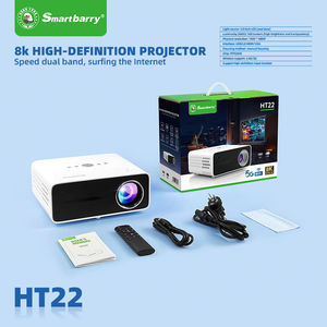 New HT22 Ultra HD 4K Smart <b>Android</b> Projector Complete White Remote Control For Household Room Use - Product Image 5