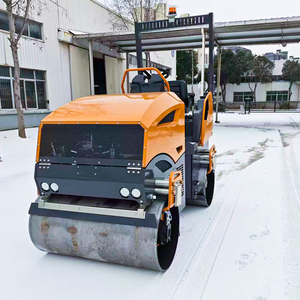 รถบดอัดแอสฟัลต์แบบลูกกลิ้งคู่ไฮดรอลิกเต็มรูปแบบสำหรับงานก่อสร้างถนนใหม่ - Product Image 3