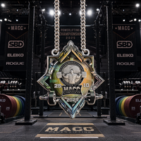 Médaille de Powerlifting Professionnelle Personnalisée en Alliage de Zinc, Émail en Relief 3D, Robuste, pour Championnats de Musculation et Récompenses d'Honneur