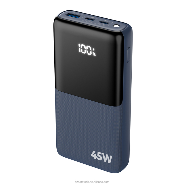 45W Portable Batteries Charger 20000mAh Power Banks With Phone Stand Torch with a 60W Charging Cable