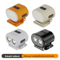 Ningbo VISION BSCI Usine Mini Taille USB-C Rechargeable LED Clip Lumière Multifonctionnel Phare Avec Aimant Led Camp Lumières
