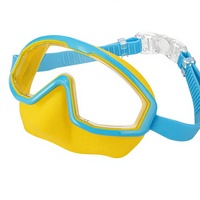 Vente directe d'usine, logo OEM, bon prix, lunettes de natation pour enfants en silicone PC, grand cadre, haute qualité, multicolores, imperméables