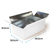 Venta al por mayor cadena de frío caja de embalaje de espuma con aislamiento térmico cajas de envío para el transporte de alimentos congelados