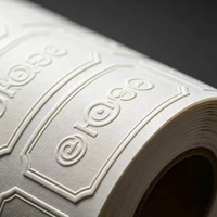 Étiquettes adhésives en vinyle découpées sur mesure, holographiques, sans métaux lourds, non toxiques, en relief/à creux, pour cosmétiques et parfums, YSB