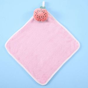 Serviette de toilette suspendue en microfibre à séchage rapide, jetable, pour la maison, la maternelle, les enfants et les bébés, en velours corail, motif mignon et compact - Product Image 3