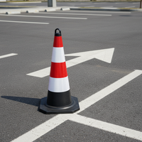 Cône de signalisation routière renforcé de 90 cm, antidérapant, robuste, pour travaux routiers à grande vitesse