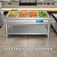 Réchaud alimentaire électrique professionnel en acier inoxydable isolé, pour buffet, table de salle à manger, équipement de cuisine commercial, 1000-3000W, 220V