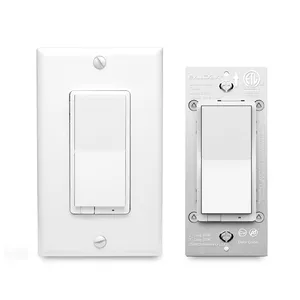Novo Produto Branco Smart Home Switch EUA 3 Way Parede interruptor Dimmer-Onda Z inteligente Interruptor de Luz Inteligente