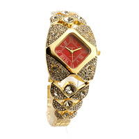 Montre décontractée écologique à quartz avec bracelet en alliage et diamants, design féminin, fabrication OEM WW2617