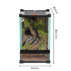 Enclos en verre pour reptiles, réservoir empilable, habitat pour reptiles, terrarium pour aménagement paysager - Product Image 6