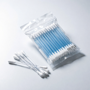 Coton-tiges 100 pièces, forme longue, pour les soins quotidiens de la peau, tous types de peau - Product Image 1